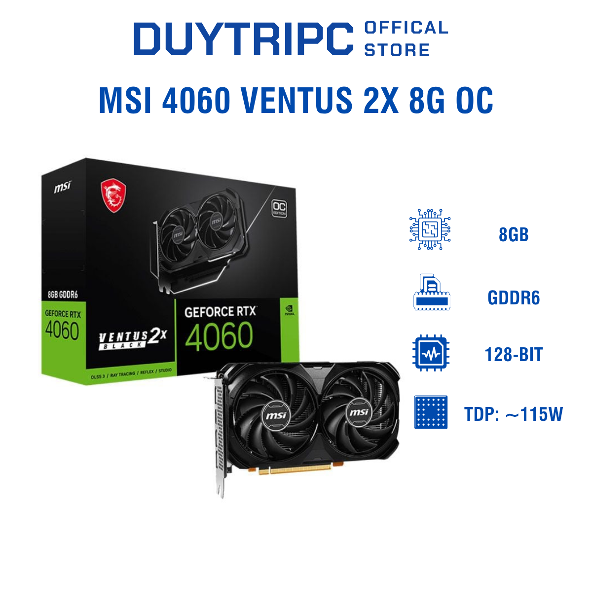 MSI 4060 ventus 2x 8G OC